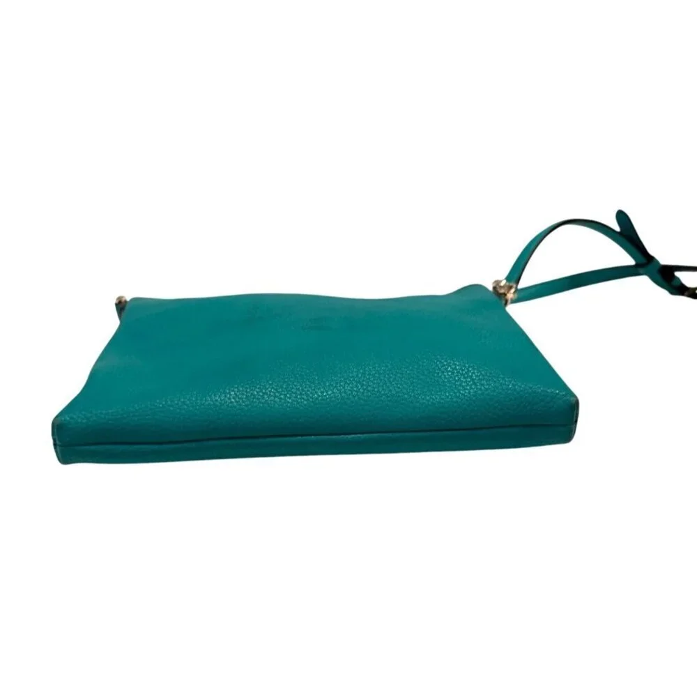 Kate Spade Women's Polly Crossbody Bag Turquoise Logo Pockets